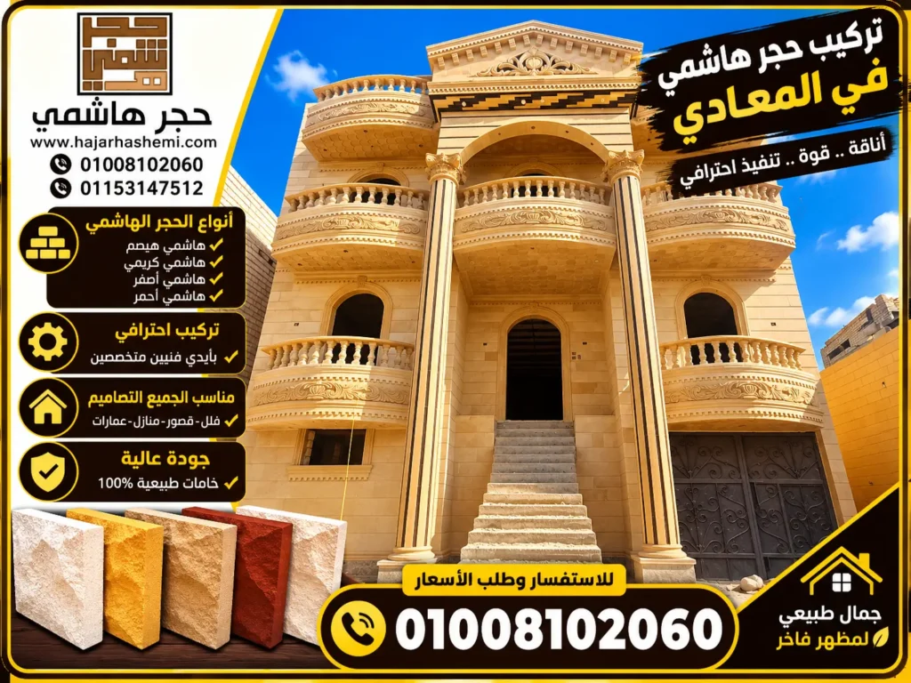 تركيب حجر هاشمي في المعادي